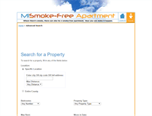 Tablet Screenshot of mismokefreeapartment.rentlinx.com