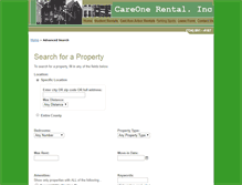 Tablet Screenshot of careonerental.rentlinx.com