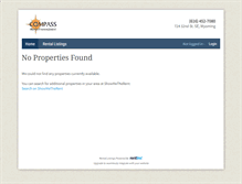 Tablet Screenshot of compass101.rentlinx.com