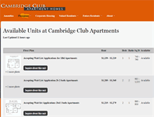 Tablet Screenshot of cambridgeclubofannarbor.rentlinx.com